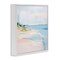 Stupell Industries Abstract Beach Edge Framed Giclee Wall Art Design by Irena Orlov